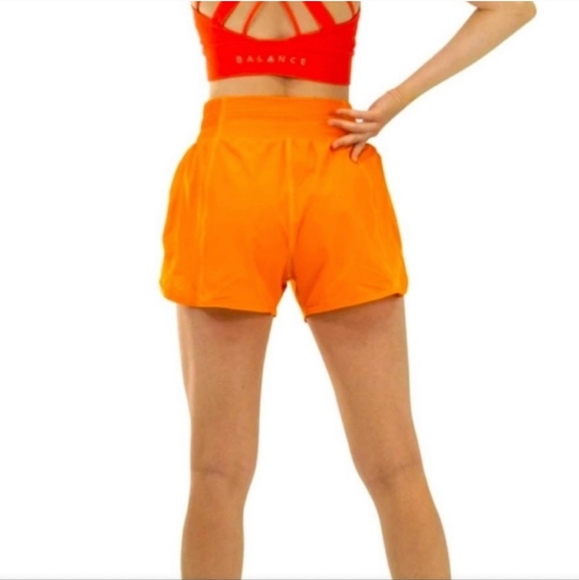Balance Athletica / Vitality Oasis Breeze Shorts in Mango - Picture 6 of 9